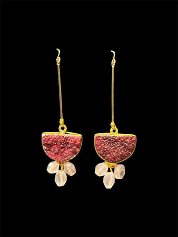 Pendientes Stone Light Wine